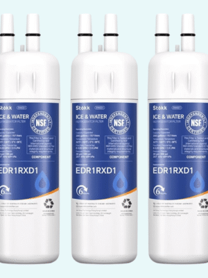 Stokk EDR1RXD1 Replacement Compatible with Everydrop Filter 1, EDR1RXD1B, Whirlpool W10295370A, P8RFWB2L, P4RFWB, P5WB2L, 46-9081, 46-9930, RW001 Refrigerator Water Filter, 3 Pack