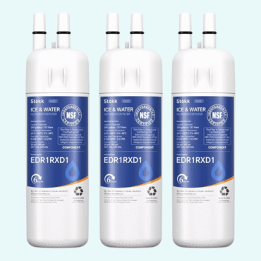 Stokk EDR1RXD1 Replacement Compatible with Everydrop Filter 1, EDR1RXD1B, Whirlpool W10295370A, P8RFWB2L, P4RFWB, P5WB2L, 46-9081, 46-9930, RW001 Refrigerator Water Filter, 3 Pack